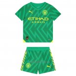 Camiseta del Manchester City Portero Nino 2023-2024 Verde