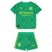 Camiseta del Manchester City Portero Nino 2023-2024 Verde