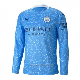 Camiseta del Manchester City 1ª Equipacion Manga Larga 2020-2021