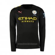 Camiseta del Manchester City 2ª Equipacion Manga Larga 2019-2020