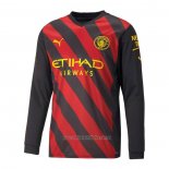 Camiseta del Manchester City 2ª Equipacion Manga Larga 2022-2023