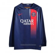 Camiseta del Paris Saint-Germain 1ª Equipacion Manga Larga 2023-2024