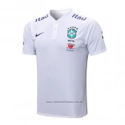 Camiseta Polo del Brasil 2022-2023 Blanco