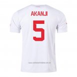 Camiseta del Suiza Jugador Akanji 2ª Equipacion 2022