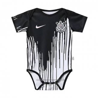 Camiseta de Entrenamiento Corinthians Bebe 2022 Negro y Blanco