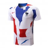 Camiseta de Entrenamiento Francia 2022-2023 Blanco Rojo Azul