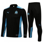 Chandal de Sudadera del Olympique Marsella 2021-2022 Negro