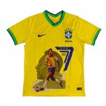Tailandia Camiseta del Brasil Pele Special 2022 Amarillo
