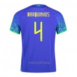 Camiseta del Brasil Jugador Marquinhos 2ª Equipacion 2022