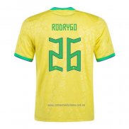 Camiseta del Brasil Jugador Rodrygo 1ª Equipacion 2022