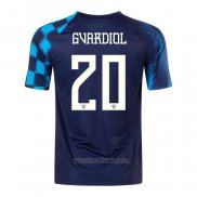 Camiseta del Croacia Jugador Gvardiol 2ª Equipacion 2022