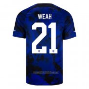 Camiseta del Estados Unidos Jugador Weah 2ª Equipacion 2022