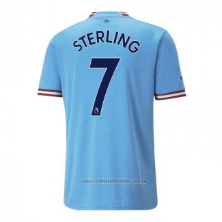 Camiseta del Manchester City Jugador Sterling 1ª Equipacion 2022-2023