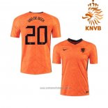 Camiseta del Paises Bajos Jugador Van De Beek 1ª Equipacion 2020-2021