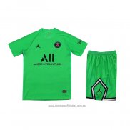 Camiseta del Paris Saint-Germain Portero Nino 2021-2022 Verde