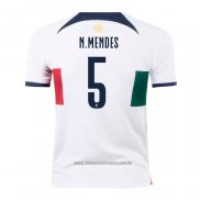 Camiseta del Portugal Jugador N.Mendes 2ª Equipacion 2022