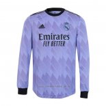 Camiseta del Real Madrid Authentic 2ª Equipacion Manga Larga 2022-2023