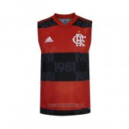 Camiseta de Entrenamiento Flamengo Sin Mangas 2021 Rojo