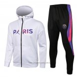 Chandal con Capucha del Paris Saint-Germain 2021-2022 Blanco