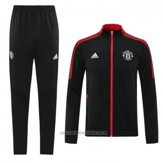 Chandal de Chaqueta del Manchester United 2021-2022 Negro