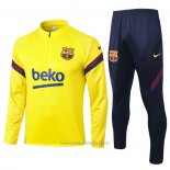 Chandal de Sudadera del Barcelona 2020-2021 Amarillo