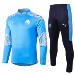 Chandal de Sudadera del Olympique Marsella Nino 2020-2021 Azul