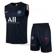 Chandal del Paris Saint-Germain Sin Mangas 2021-2022 Azul