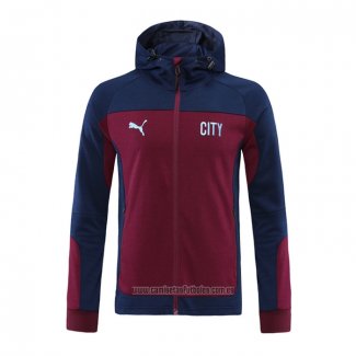 Chaqueta con Capucha del Manchester City 2020-2021 Rojo