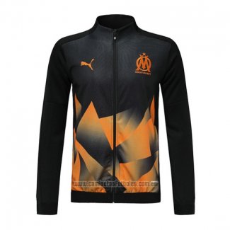 Chaqueta del Olympique Marsella 2019-2020 Negro y Naranja