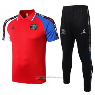 Conjunto Polo del Paris Saint-Germain 2020-2021 Rojo