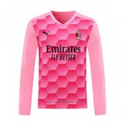 Camiseta del AC Milan Portero Manga Larga 2020-2021 Rosa