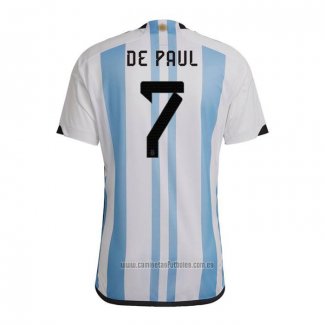 Camiseta del Argentina Jugador De Paul 1ª Equipacion 2022