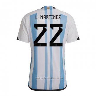 Camiseta del Argentina Jugador L.Martinez 1ª Equipacion 2022