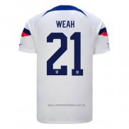 Camiseta del Estados Unidos Jugador Weah 1ª Equipacion 2022