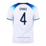 Camiseta del Inglaterra Jugador Stones 1ª Equipacion 2022