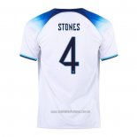 Camiseta del Inglaterra Jugador Stones 1ª Equipacion 2022