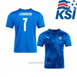 Camiseta del Islandia Jugador J.Gudmundsson 1ª Equipacion 2020