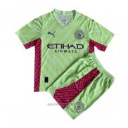 Camiseta del Manchester City Portero Nino 2023-2024 Verde