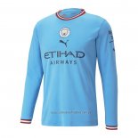 Camiseta del Manchester City 1ª Equipacion Manga Larga 2022-2023