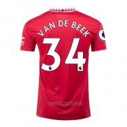 Camiseta del Manchester United Jugador Van De Beek 1ª Equipacion 2022-2023