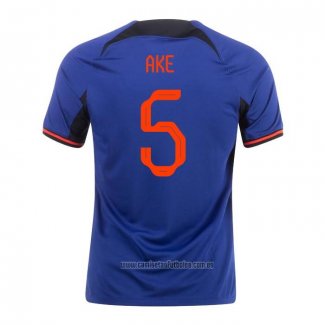 Camiseta del Paises Bajos Jugador Ake 2ª Equipacion 2022