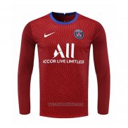 Camiseta del Paris Saint-Germain Portero Manga Larga 2020-2021 Rojo