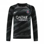 Camiseta del Paris Saint-Germain Portero Manga Larga 2023-2024 Negro