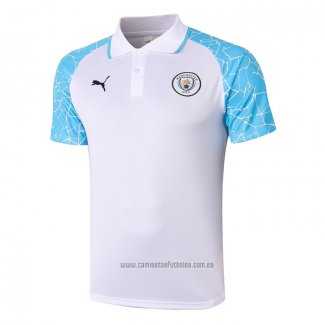 Camiseta Polo del Manchester City 2020-2021 Blanco