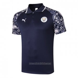 Camiseta Polo del Manchester City 2020-2021 Azul