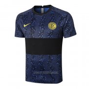 Camiseta de Entrenamiento Inter Milan 2020-2021 Azul y Negro