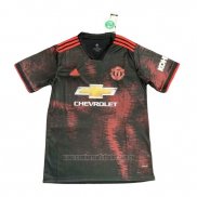 Camiseta de Entrenamiento Manchester United 2019-2020 Rojo y Negro