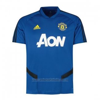 Camiseta de Entrenamiento Manchester United 2019-2020 Azul