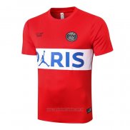 Camiseta de Entrenamiento Paris Saint-Germain Jordan 2020-2021 Rojo