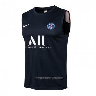 Camiseta de Entrenamiento Paris Saint-Germain Sin Mangas 2021-2022 Azul